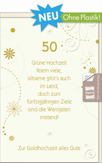 Hochzeitskarte Sch&ouml;ner Spruch zum Jubil&auml;um