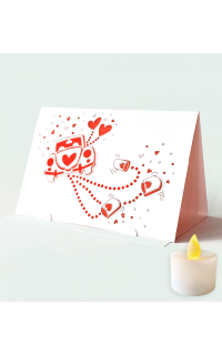 Hochzeitskarte Auto Lichterzauber