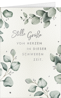 Trauerkarte Feder