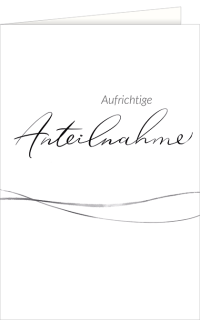 Trauerkarte Anteilnahme