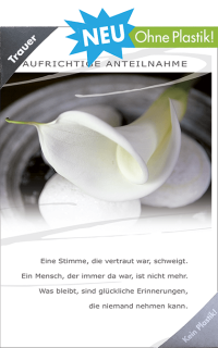 Trauerkarte Calla