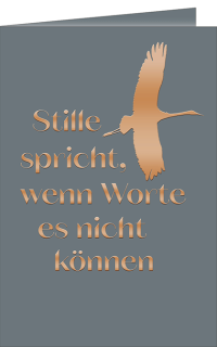Trauerkarte Vogel