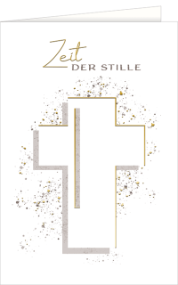 Trauerkarte Kreuz mit Text