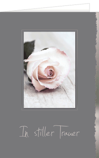 Trauerkarte Rose