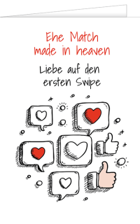 Hochzeitskarte Made in Heaven