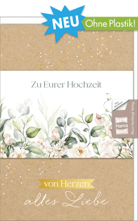 Hochzeitskarte Blumenaquarell