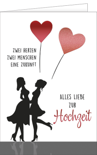 Hochzeitskarte Eine Zukunft