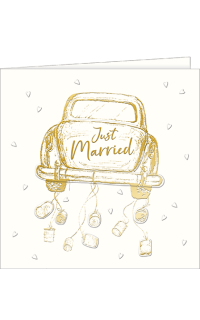 Hochzeitskarte Just Married