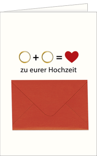 Hochzeit mit Geldkuvert