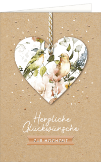 Hochzeitskarte Handarbeit