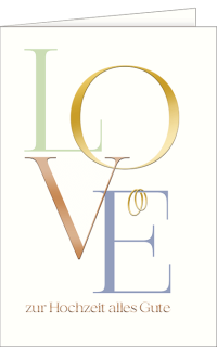 Hochzeitskarte - Love