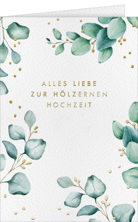 H&ouml;lzerne Hochzeit