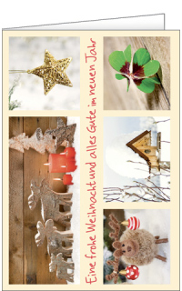 Minikarte mit einem weihnachtlichen Fotomotiv