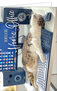 Glückwunschkarte Grüße aus dem Homeoffice