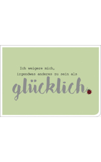 Postkarte Glück