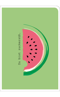 Postkarte Melone