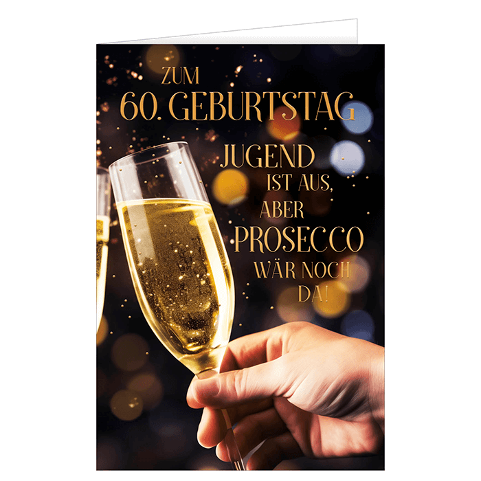 60. Geburtstag, Sektglas >> hier bestellen